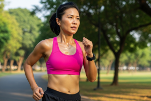 woman jogging