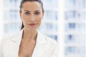 Portrait of Beautiful Woman or Businesswoman