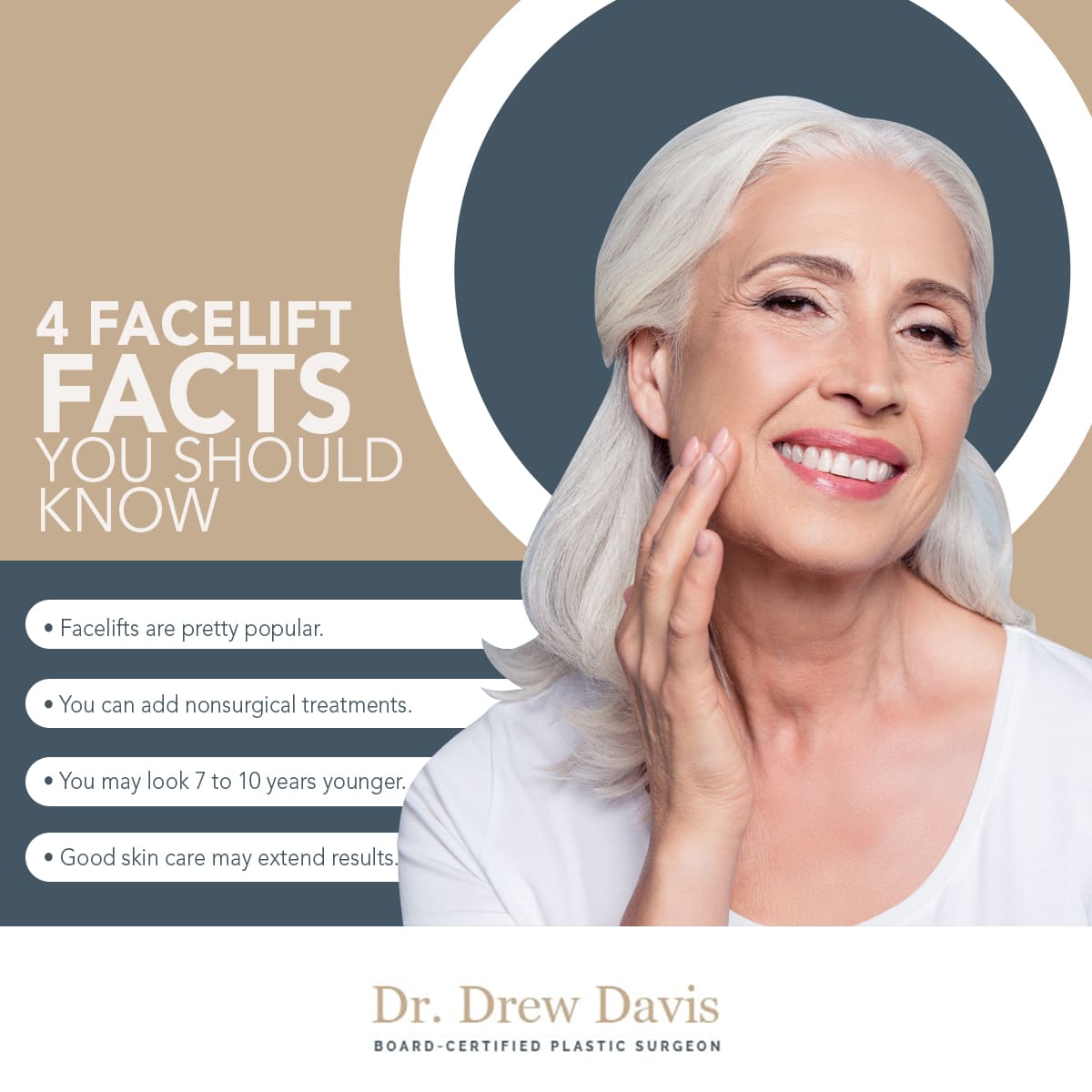 Dr Drew Davis - Facelift Infographic Main