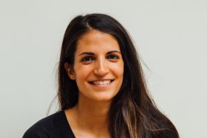 woman on white background